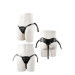 Трусики для стпрапона с 2 кльцами STRAPON BLACK PU HARNESS WITH TWO RINGS