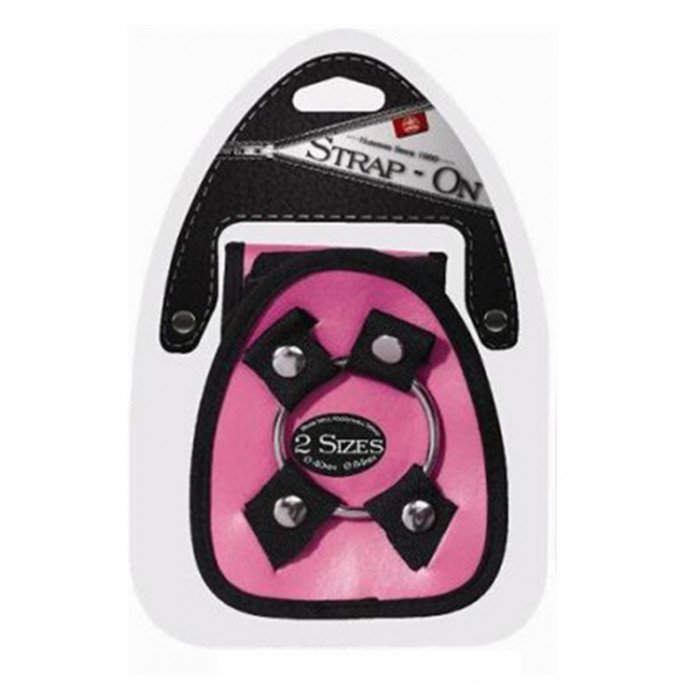 T111667 Трусики HARNESS с кольцами STRAP ON HARNESS PINK