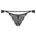 Стрінги Obsessive Mixty crotchless panties black S / M