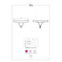 Стрінги Obsessive Mixty crotchless panties black S / M