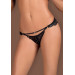 Стрінги Obsessive Mixty crotchless panties black L / XL