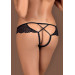 Стрінги Obsessive Mixty crotchless panties black L / XL