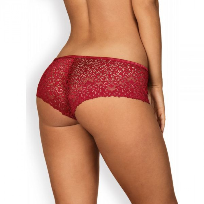 Сексуальні трусики Obsessive Lividia shorties red S / M