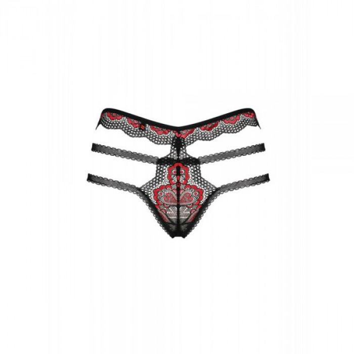 Трусики Obsessive Megies panties black S/M