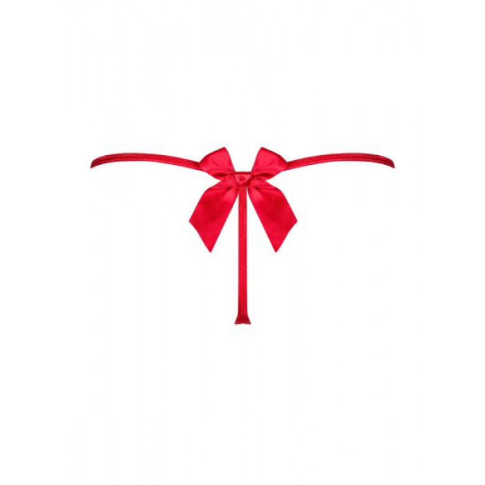 Стрінги Obsessive Giftella thong red S / M