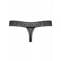 Стрінги мереживо чорний Obsessive 862-THO-1 thong L / XL