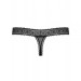 Стрінги мереживо чорний Obsessive 862-THO-1 thong L / XL