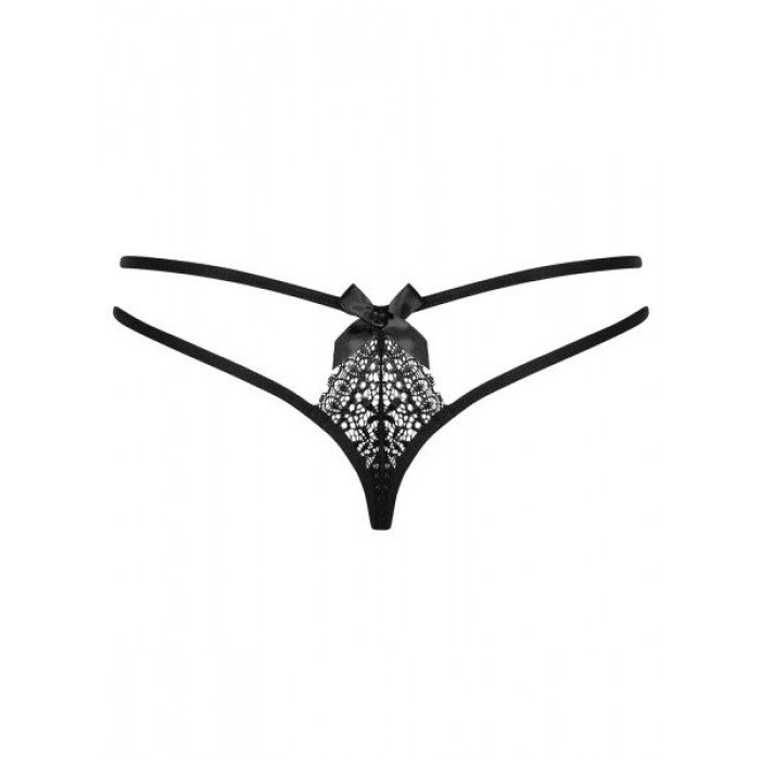Стрінги жіночі INTENSA DOUBLE THONG Obsessive чорний SM