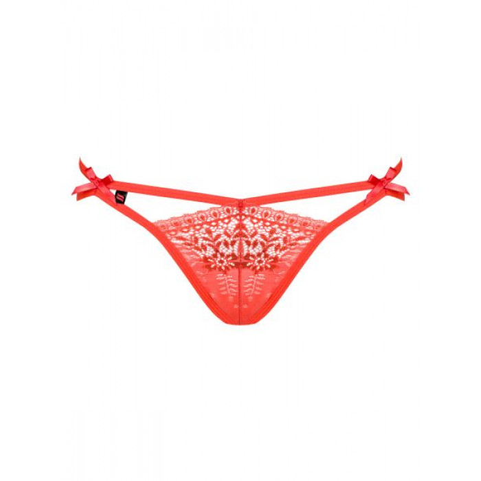 Трусики Obsessive Intensa double thong cherry tomato S/M