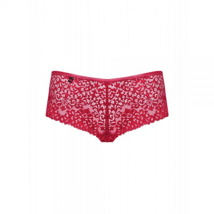 Сексуальні трусики Obsessive Lividia shorties red L / XL