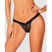 Мереживні трусики із заниженою талією Obsessive Estiqua panties M/L, чорні