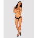 Напівпрозорі трусики з підвіскою Obsessive Ivannes panties black 2XL/3XL, чорні