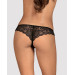 Мереживні танга з доступом Obsessive Contica crothchles thong S/M, чорні