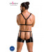 Комплект еротичної чоловічої білизни Passion 047 Set John XXL/XXXL Black, труси, портупея