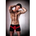 Блестящие мужские шорты с бантом Passion 001 SHORT black XXL/XXXL - Passion