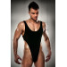 Чоловічий боді з високим вирізом стегна Passion 010 BODY black L/XL
