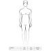 Чоловічий боді з високим вирізом стегна Passion 010 BODY black L/XL