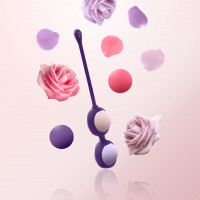 Вагинальные шарики 4шт Rianne S Pussy Playballs Purple ROSE Вагинальные шарики 4шт Rianne S Pussy Playballs Purple ROSE