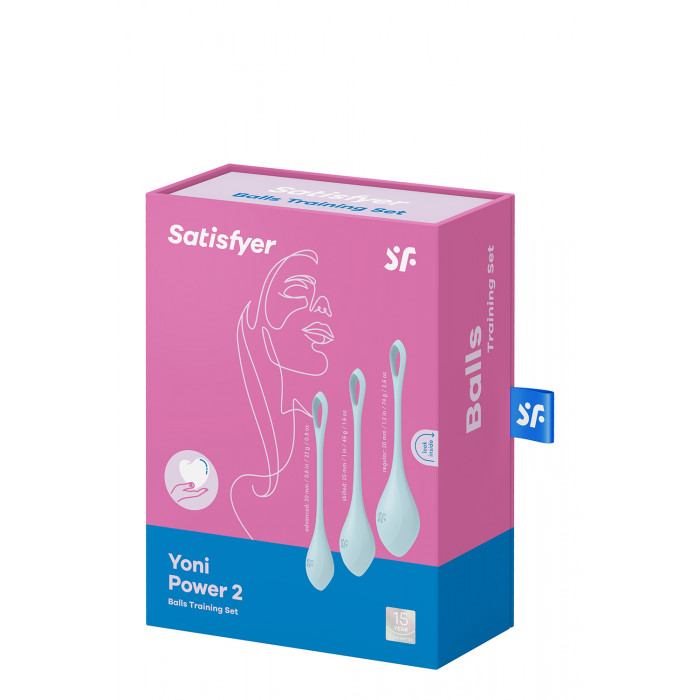 T360189 Набор вагинальных шариков Satisfyer Yoni Power 2 light blue