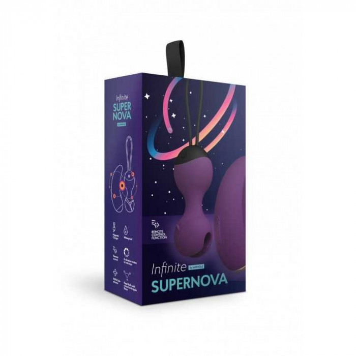 Вагінальні кульки Infinite SuperNova LeFrivole фіолетові