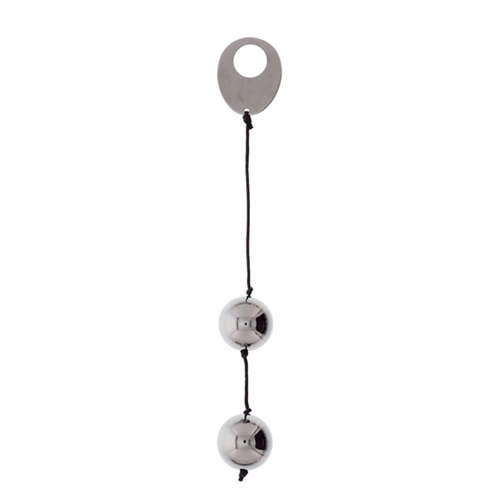 Вагінальні кульки DOMINO METALLIC BALLS, SILVER