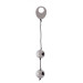 Вагінальні кульки DOMINO METALLIC BALLS, SILVER