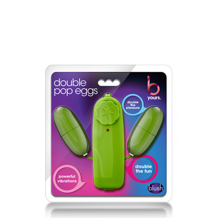 T330763 подвійне віброяйце B yours DOUBLE POP EGGS LIME