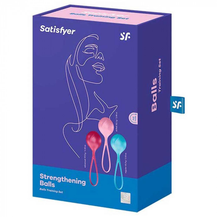T360069 Набор одинарных вагинальных шариков Satisfyer Strengthening Balls set of 3