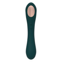 Вібратор та вакуумний кліторальний стимулятор 2-в-1 Alive Quiver Teal оновлена ​​модель