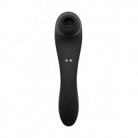 Вакуумний стимулятор з вібрацією Wooomy Smoooch Black Clitoral Suction & Vibration