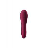 Вакуумный стимулятор с вибрацией Satisfyer Dual Crush Wine Red