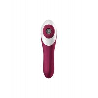Вакуумний стимулятор із вібрацією Satisfyer Dual Crush Wine Red