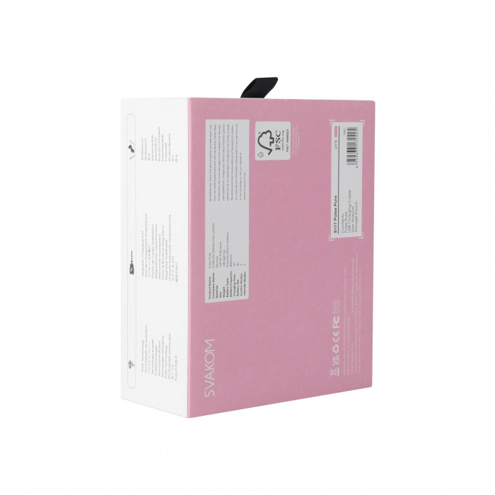 Вакуумний кліторальний стимулятор Svakom Pulse Pure Pale Pink, 5 режимів, 5 інтенсивностей у кожному