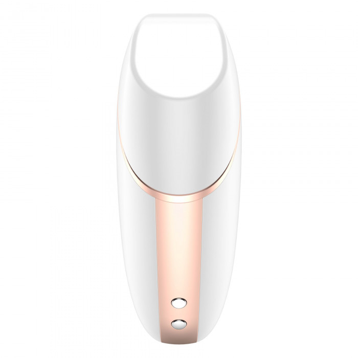 Вакуумний кліторальний стимулятор Satisfyer Love Triangle White з керуванням через інтернет