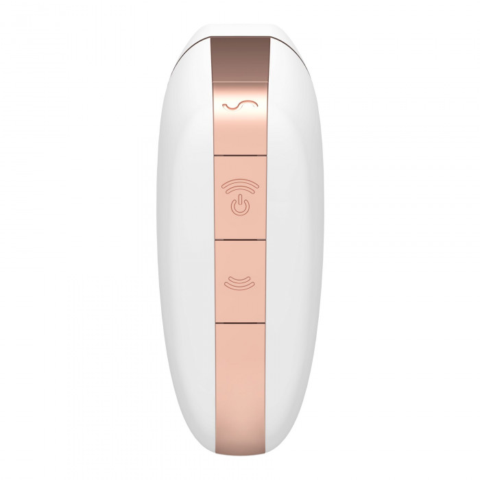 Вакуумний кліторальний стимулятор Satisfyer Love Triangle White з керуванням через інтернет