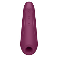 Вакуумный клиторальный стимулятор Satisfyer Curvy 1+ Rose Red с управлением через интернет