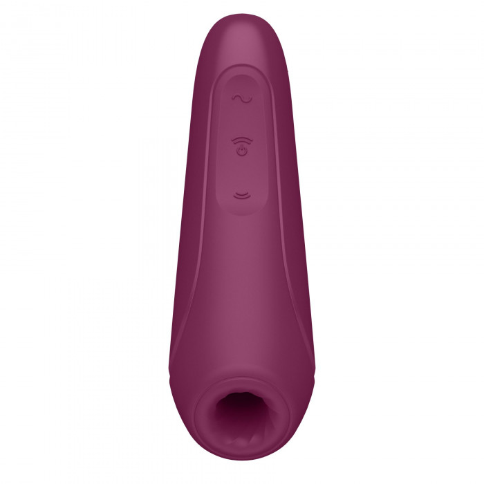 Вакуумний кліторальний стимулятор Satisfyer Curvy 1+ Rose Red з керуванням через інтернет