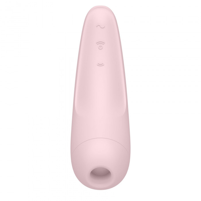 Вакуумный клиторальный стимулятор Satisfyer Curvy 2+ Pink с управлением через интернет