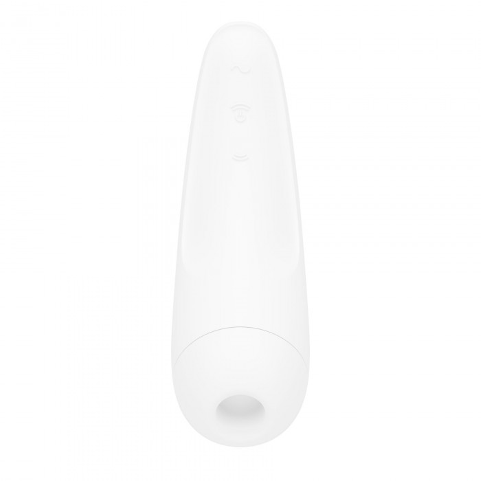 Вакуумний кліторальний стимулятор Satisfyer Curvy 2+ White з керуванням через інтернет