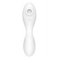 Вакуумний смарт-стимулятор із вібрацією Satisfyer Curvy Trinity 5 (White), керування зі смартфона
