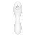 Вакуумний смарт-стимулятор із вібрацією Satisfyer Curvy Trinity 5 (White), керування зі смартфона