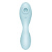 Вакуумный смарт-стимулятор с вибрацией Satisfyer Curvy Trinity 5 (Blue), управление со смартфона