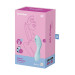 Вакуумный смарт-стимулятор с вибрацией Satisfyer Curvy Trinity 5 (Blue), управление со смартфона