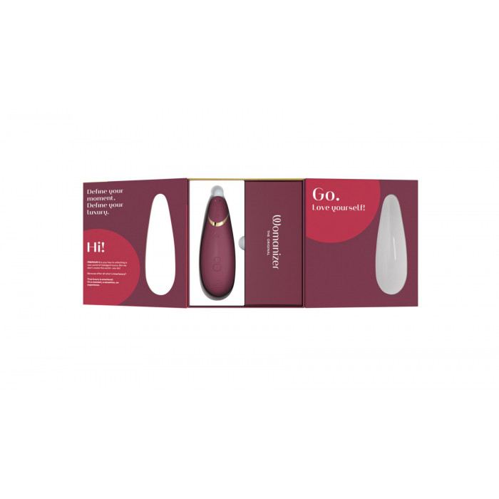Вакуумний кліторальний стимулятор Womanizer Premium 2 - Bordeaux