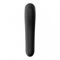 Вакуумный стимулятор с вибрацией Satisfyer Dual Kiss Black