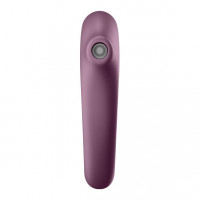 Вакуумний стимулятор з вібрацією Satisfyer Dual Kiss Wine Red