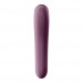 Вакуумний стимулятор з вібрацією Satisfyer Dual Kiss Wine Red