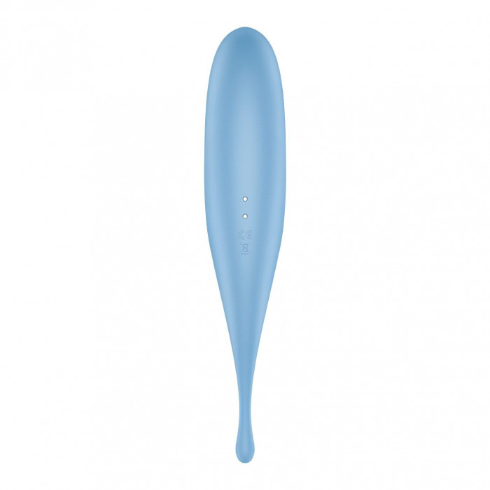 Вібратор для клітора з вакуумною стимуляцією Satisfyer Twirling Pro Blue