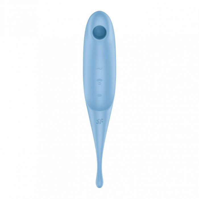 Вібратор для клітора з вакуумною стимуляцією Satisfyer Twirling Pro Blue
