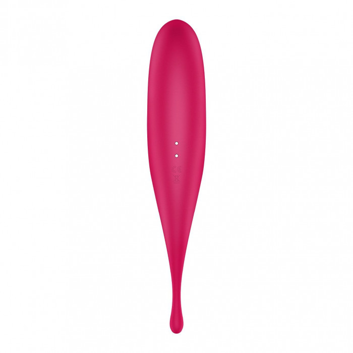 Вібратор для клітора з вакуумною стимуляцією Satisfyer Twirling Pro Red